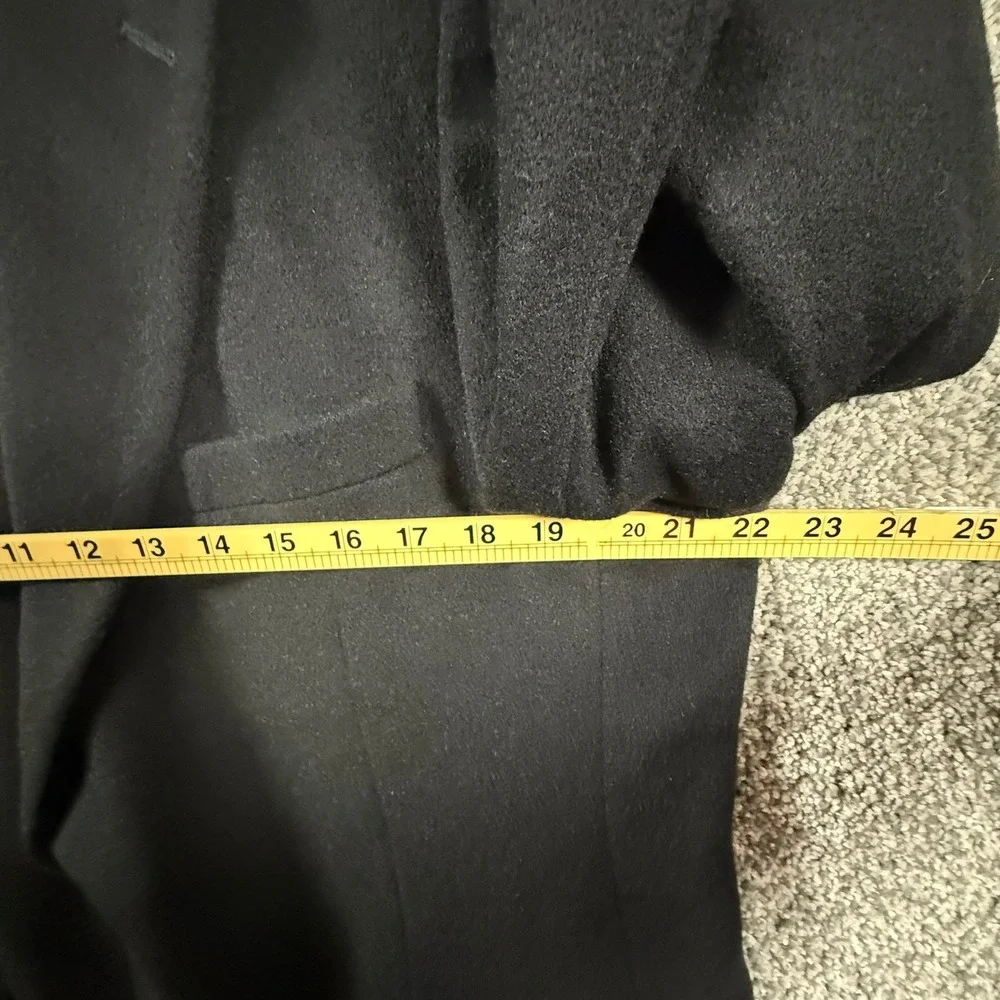 Bill Blass Mens 44L Black 100% Camel Hair Sport Coat Blazer B1002 Grand Luxe